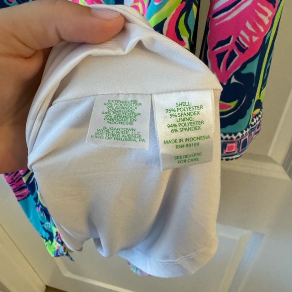 Lilly Pulitzer Bellavista Swing Dress Sea Blue Private Island Engineered - Picture 5 of 11